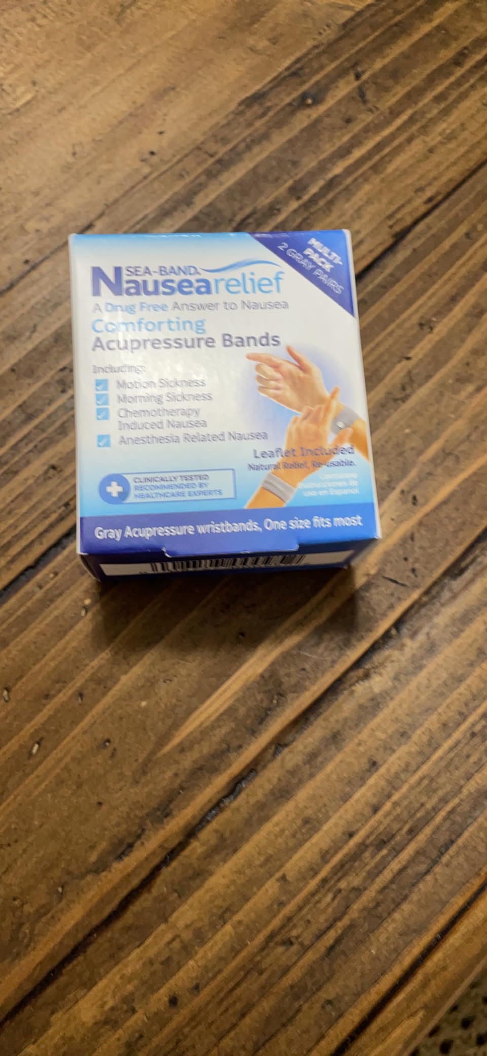Sea-Band Adult Anti-Nausea Acupressure Wristband - 2 Pack customer photo 2