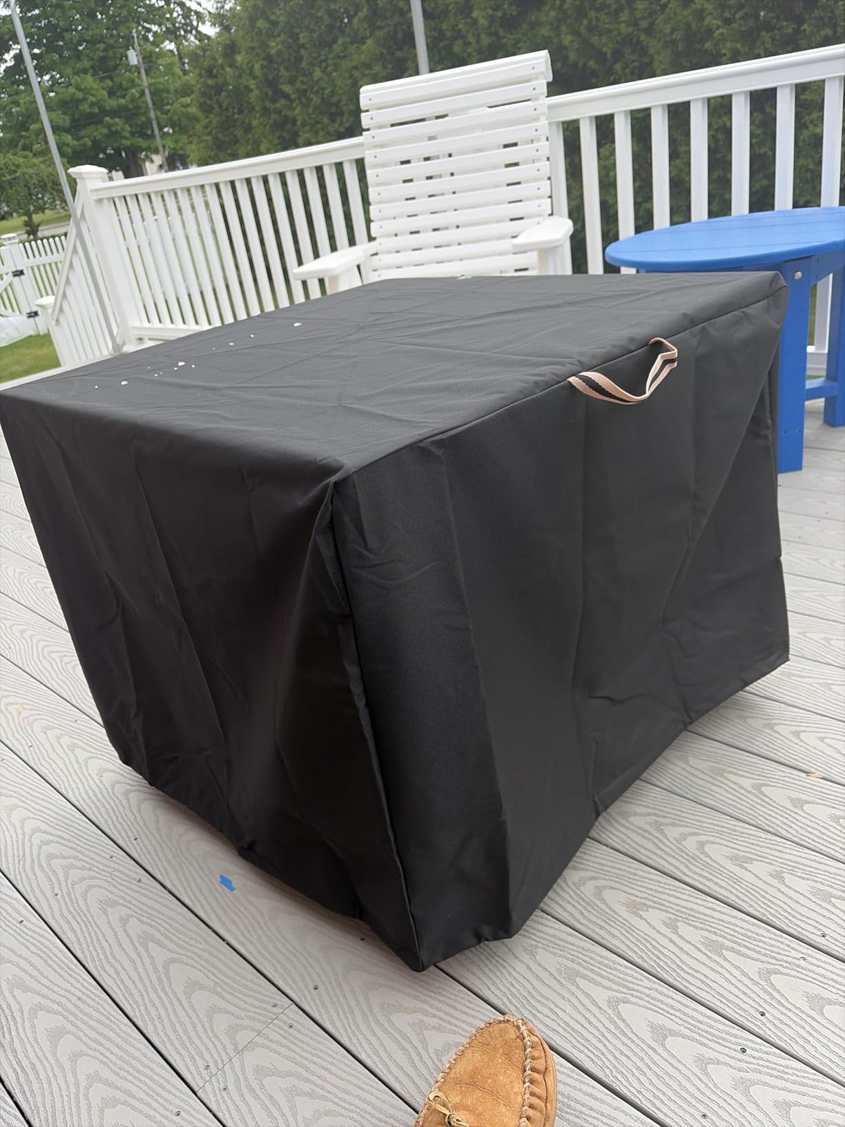 QH.HOME Fire Pit Cover Round 48