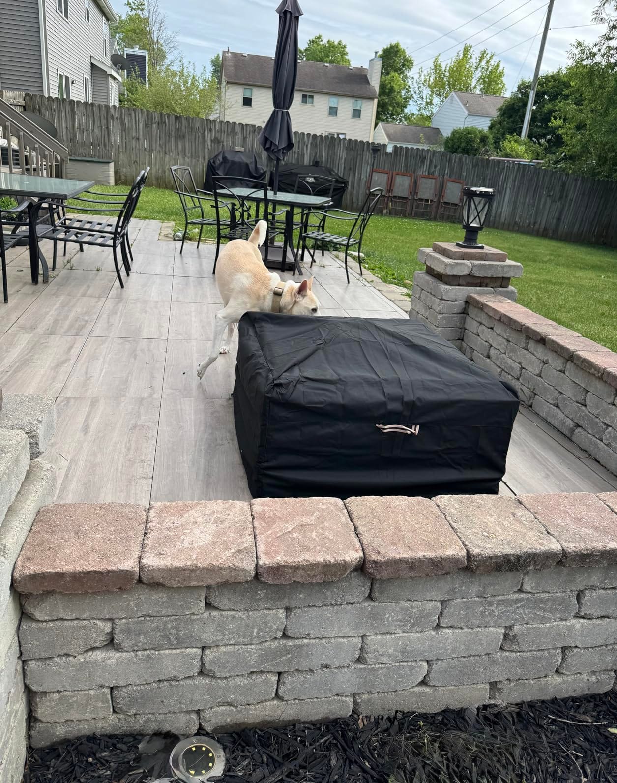 QH.HOME Fire Pit Cover Square 32