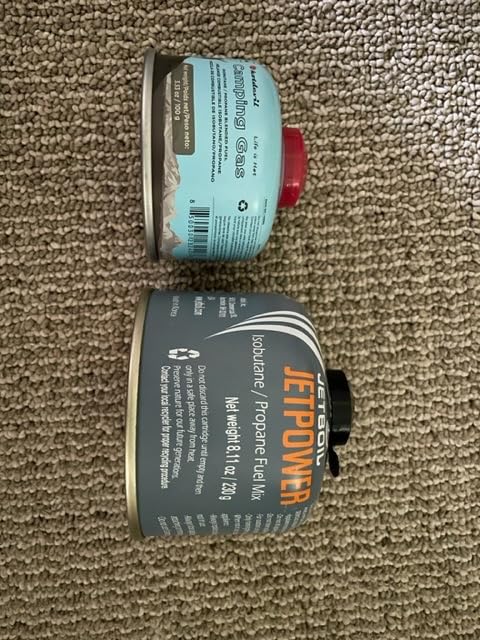 Hotdevil Isobutane Fuel Canister 100 Gram Camping Stove Fuel Butane Propane Blend Camping Fuel Gas Canister Backpacking Fuel Light-weight Compact Camping Fuel Mini Propane Tanks Camp Stove Fuel 3.53oz customer photo 1