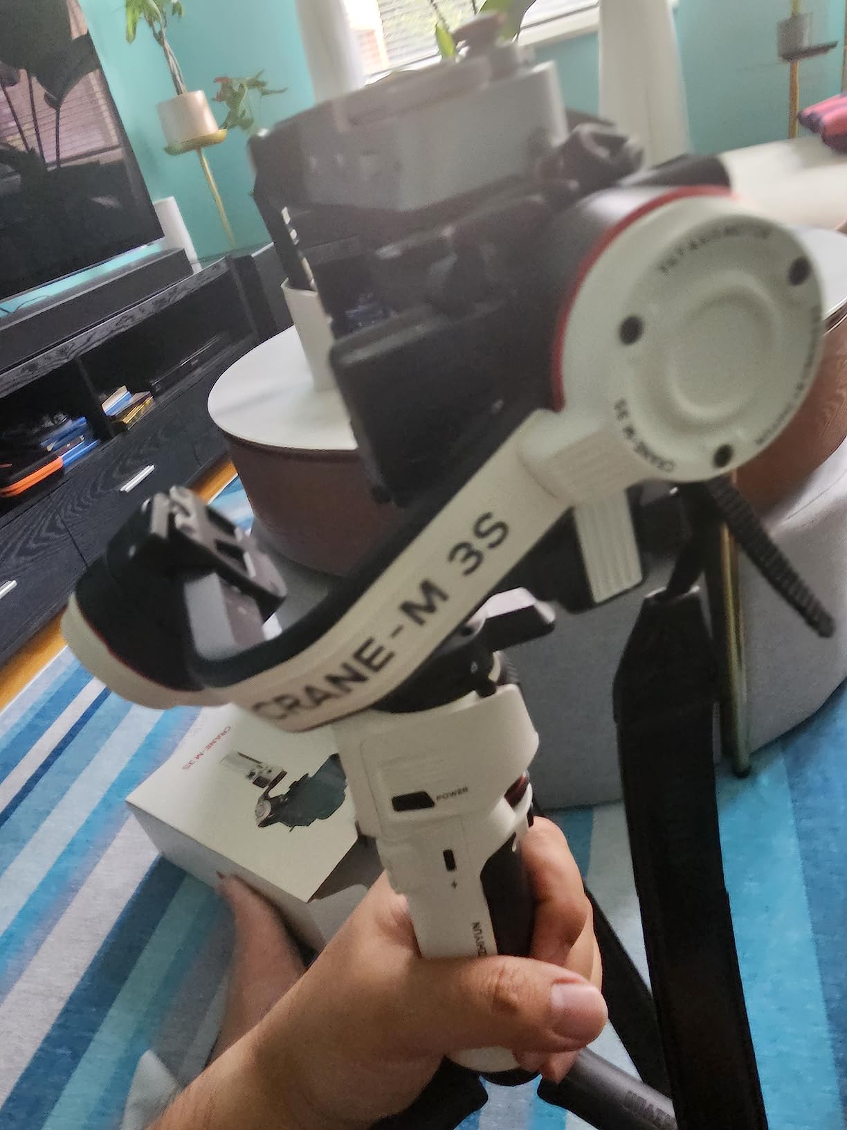Zhiyun Crane M3S Handheld Gimbal 3-Axis Stabilizer All in One Design for Mirrorless Cameras Like Sony,Canon,Smartphone Like iPhone,Sumsung,Action Cameras Like Gopro (Crane M3 Upgrade Version in 2023) customer photo 2