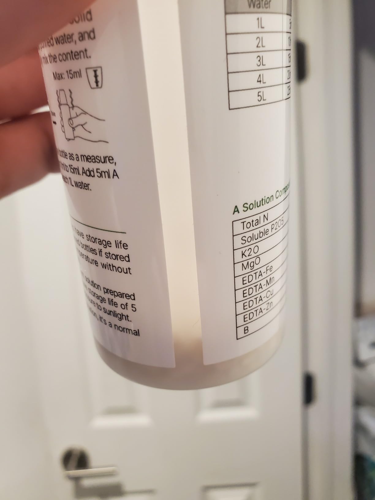 Hydroponics Nutrients for Aerogarden(800ml in Total), Plant Food A & B Hydroponics Supplies, Indoor Plant Fertilizer for Hydroponics Growing System, Hydroponic Solution for Vegetables Thrive customer photo 1