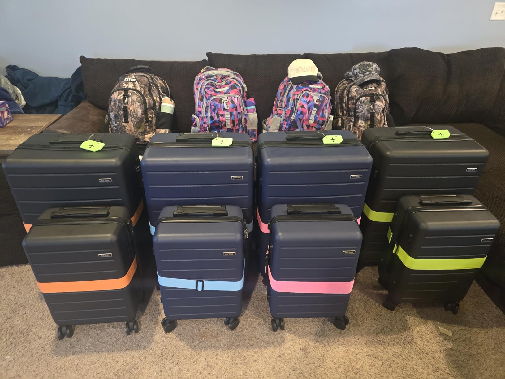 Luggage Straps for Suitcases TSA Approved, Travel Belt Suitcase Belt, Suitcase Straps TSA Approved, Luggage Belt Strap TSA Approved, Travel Straps for Luggage, Luggage Band Bag Straps 4 Pack customer photo 1