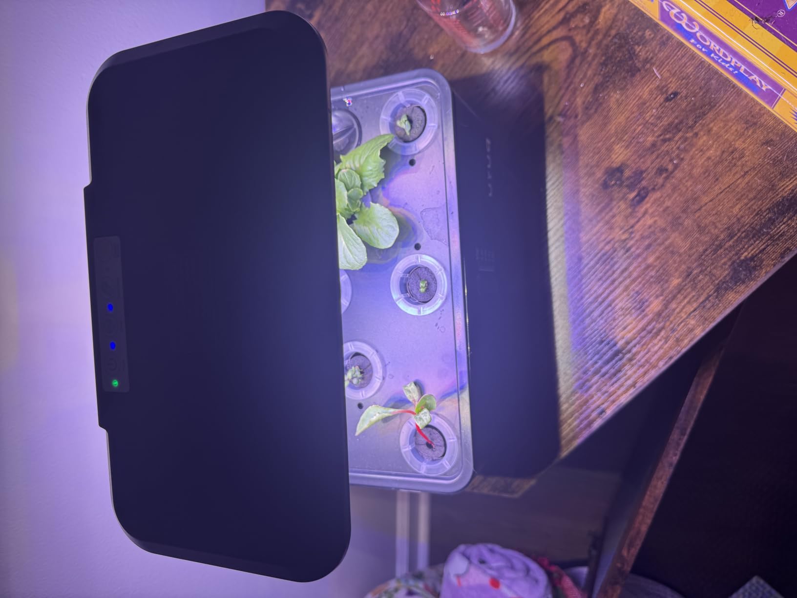URUQ 8 Pods Hydroponics Growing System with LED Grow Light - White customer photo 2