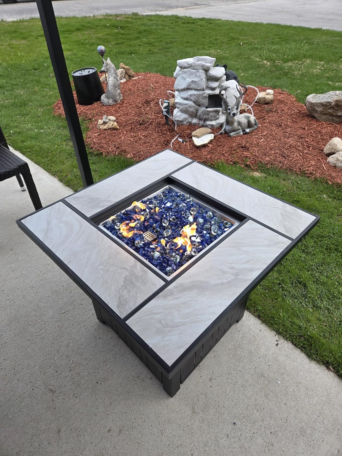 OutVue 30 Inch Propane Fire Pit Table with Real Ceramic Tabletop customer photo 1