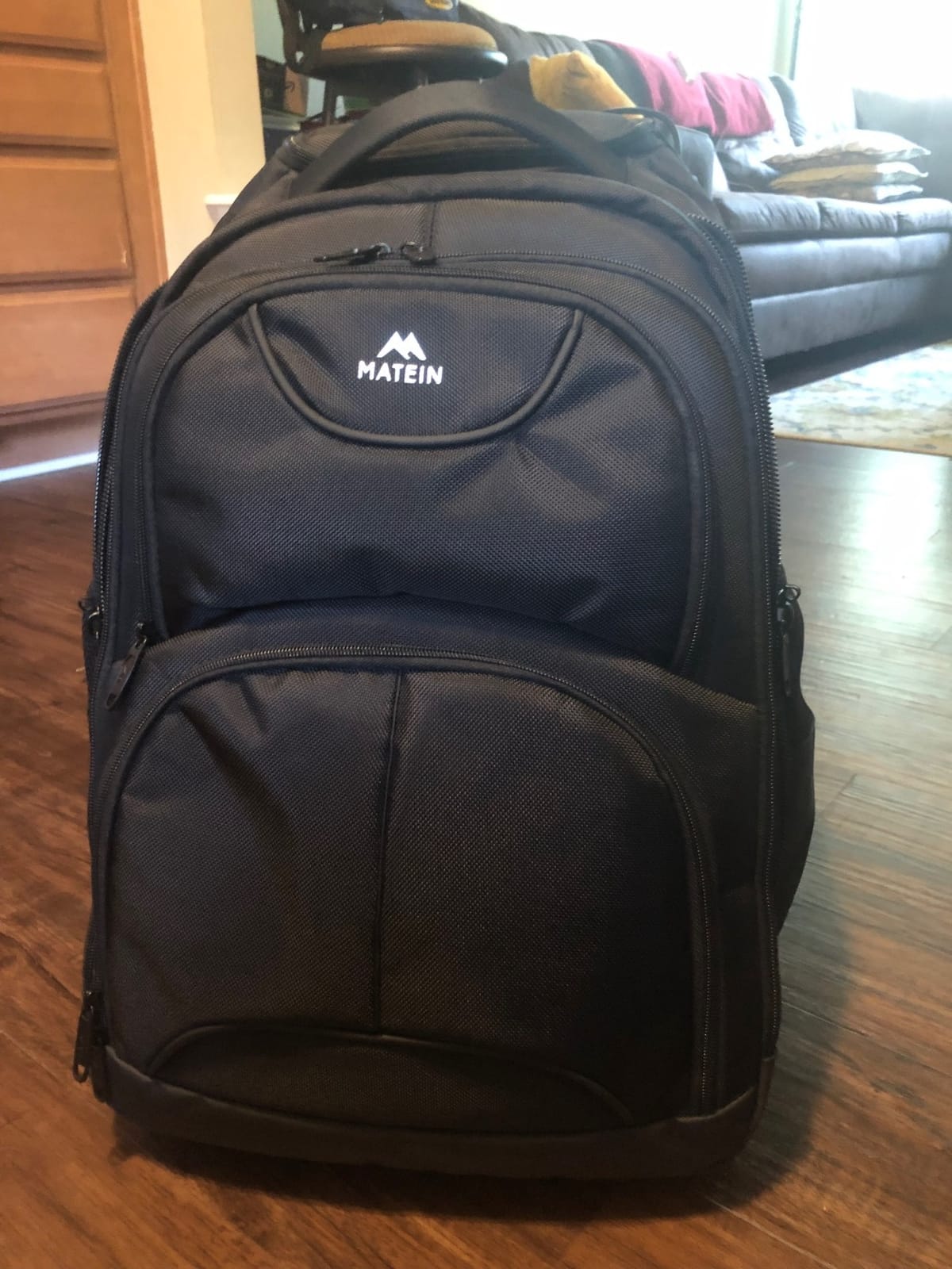 MATEIN Roller Backpack, 17 Inch Travel Laptop Backpacks with Wheels customer photo 1