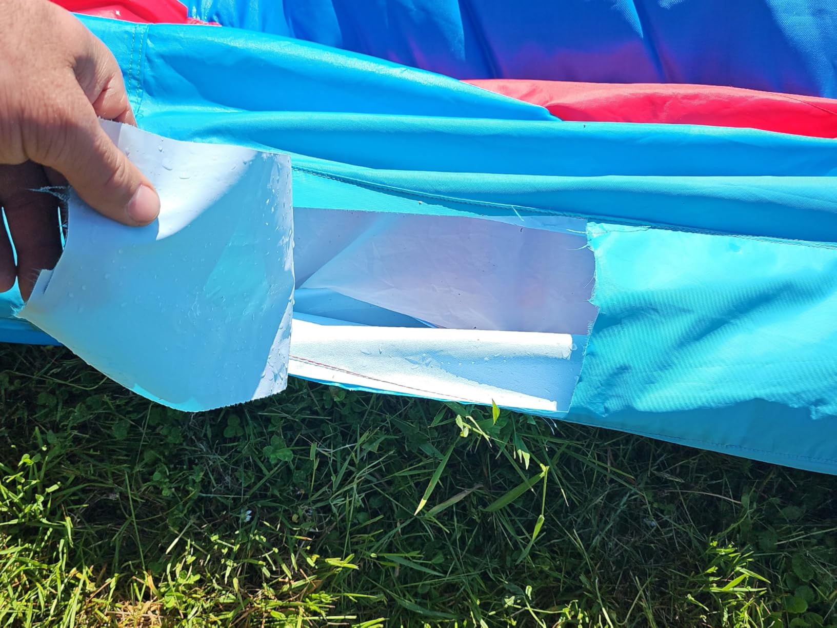 Causeair Inflatable Water Slide with Bounce House,Dolphin Styling,Splashing Pool,Double Water Cannon,Climbing Wall,Heavy Duty Air Blower,Inflatable Water Park Slide for Kids Backyard Summer customer photo 1