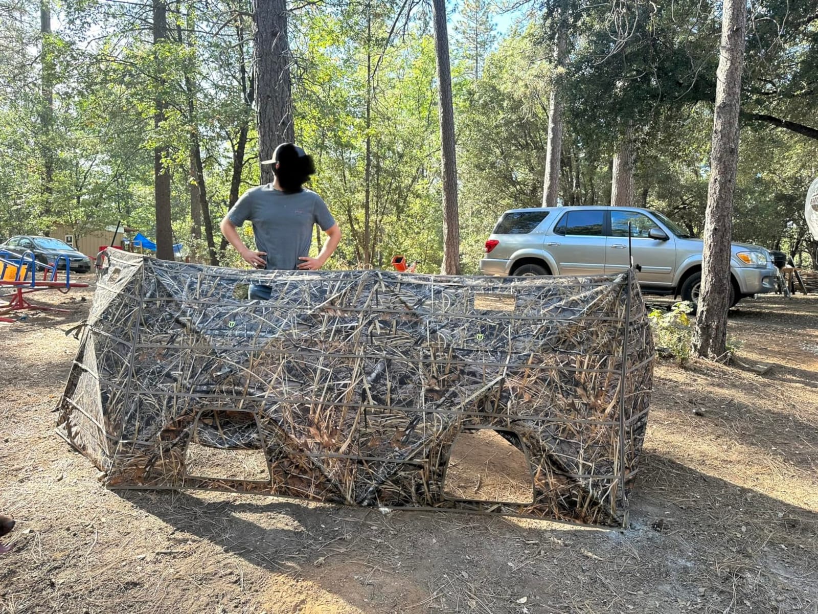 TIDEWE Duck Hunting Blind, Portable Duck Panel Blind, Next Evos Camo customer photo 1