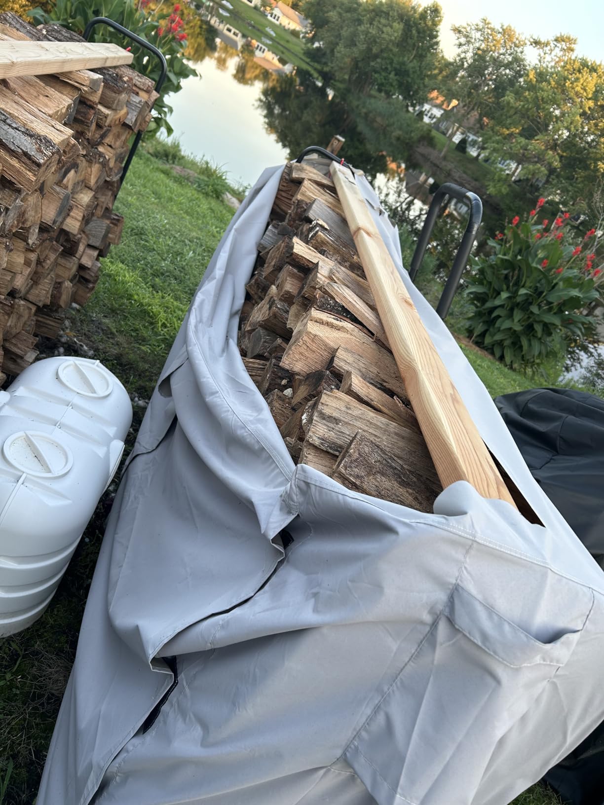 OutdoorLines Firewood Rack Cover customer photo 2