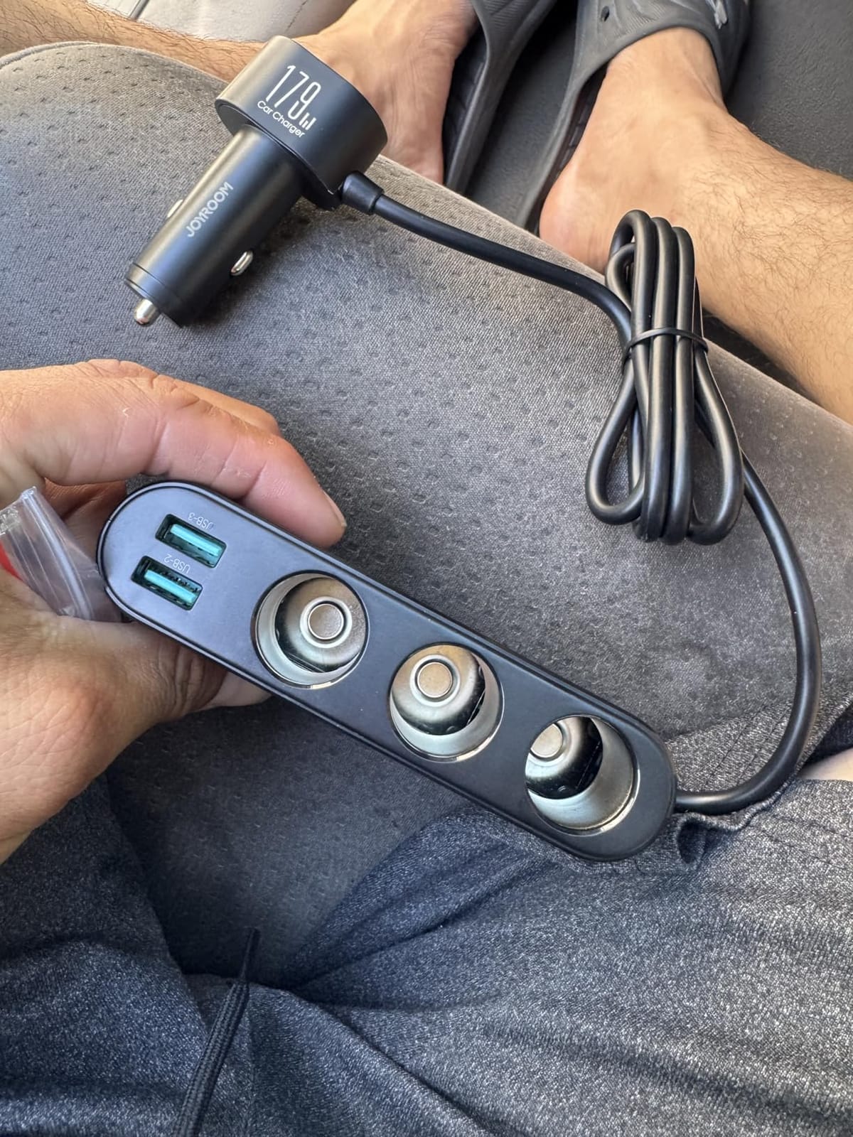 179W 7 in 1 Cigarette Lighter Splitter, PD30W Fast Charging Adapter for Car customer photo 2