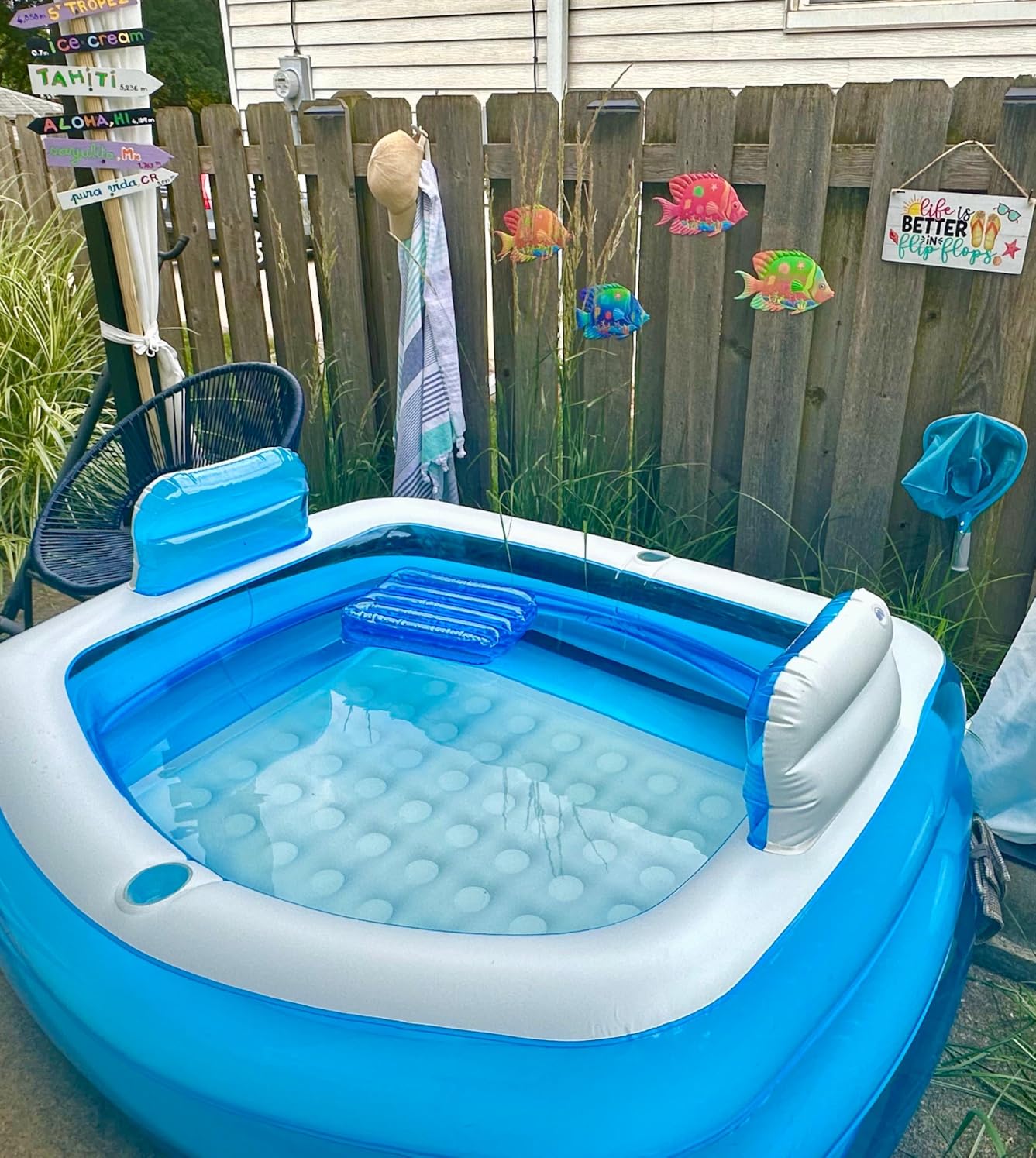 Inflatable Adult Bath Tub 2 Person, Freestanding Blow Up Bathtub with Foldable Portable Feature for Adult Spa, Indoor and Outdoor Universal Folding Pool with Electric Air Pump customer photo 1