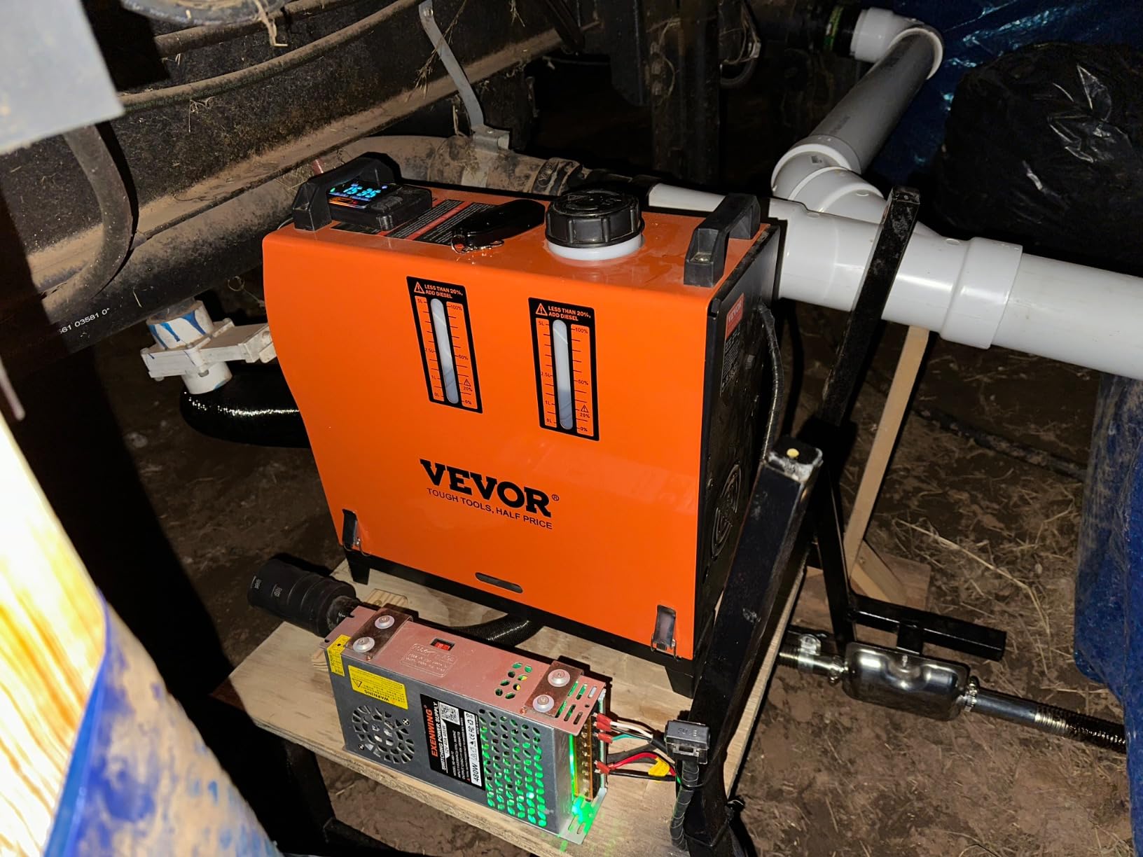 VEVOR 8KW Diesel Heater All in One, Diesel Air Heater with Bluetooth App Control, Portable Parking Heater Automatic Altitude Adjustment Max 18045 ft, Remote Control and LCD, for Vehicles and Indoors customer photo 1