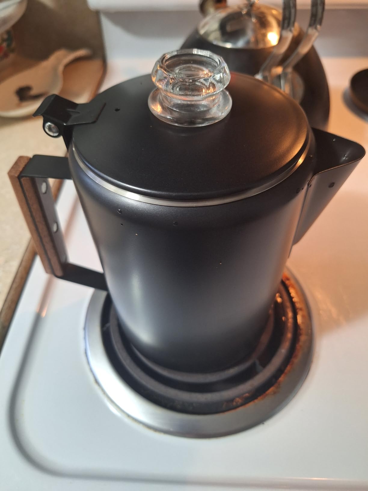 MEREZA Camping Percolator Coffee Pot 12 Cup Stove Top Coffee Percolator Non Electric Coffee Maker Camping Stainless Steel Coffee Pot Outdoors Home No Aluminum & Plastic Fast Brew customer photo 2
