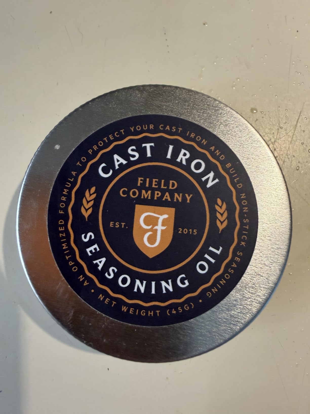 Cast Iron Seasoning Oil – Organic Grapeseed, Sunflower & Beeswax Blend for Conditioning & Restoring Cookware by Field Company customer photo 2