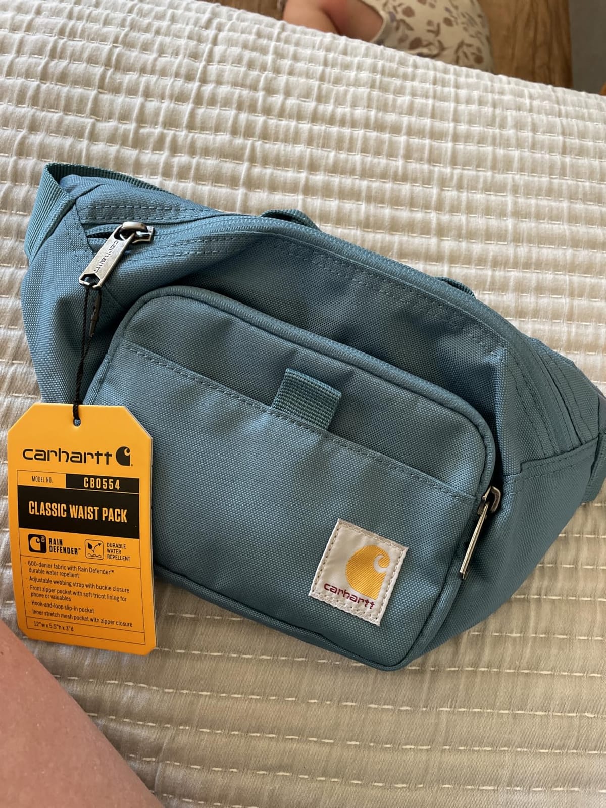 Carhartt Classic Adjustable Sling Bag, Durable, 600-Denier Water Resistant Hip Pack customer photo 2