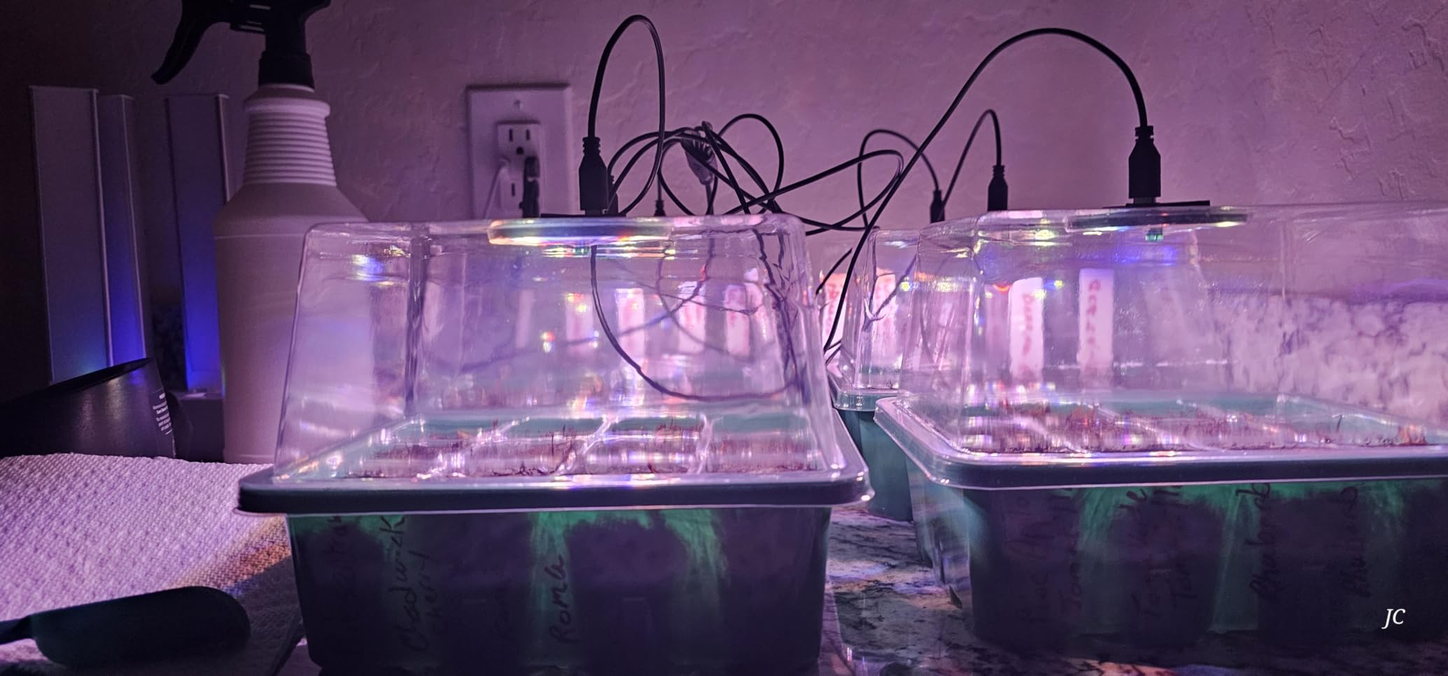 Seed Starter Trays with Grow Lights, 72 Cells Seed Starter Kit with Lights, 3 Lighting Mode, 4 Timing Set, Germination Kit for Seed Starting Trays, Seedling Starter with High Humidity Control Domes customer photo 2