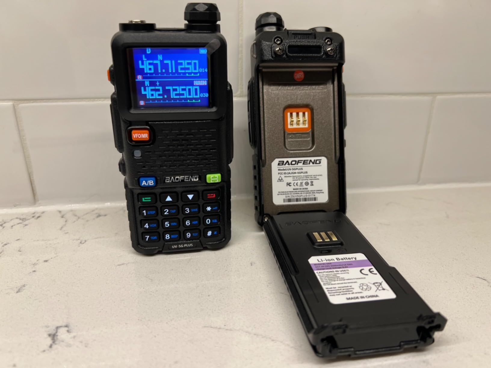 BAOFENG UV-5G Plus GMRS Handheld Radio, 999 CHs Chirp Compatible, 2 Pack customer photo 1