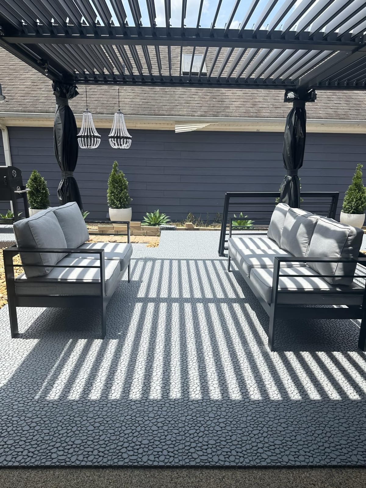 Patio Furniture Set, Aluminum Outside Furniture, Sofa with 10