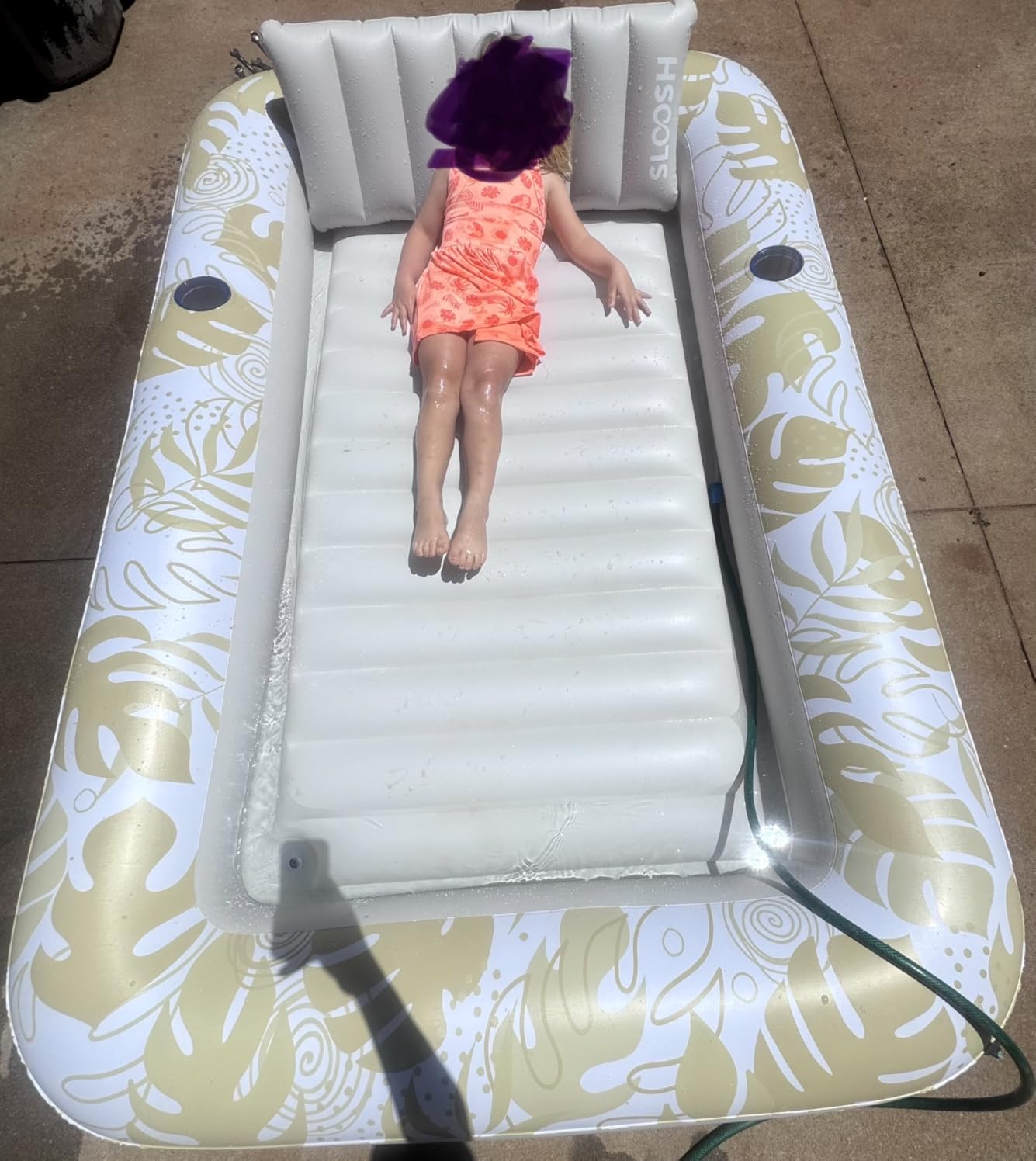 SLOOSH Inflatable Tanning Pool Lounger Float, 70
