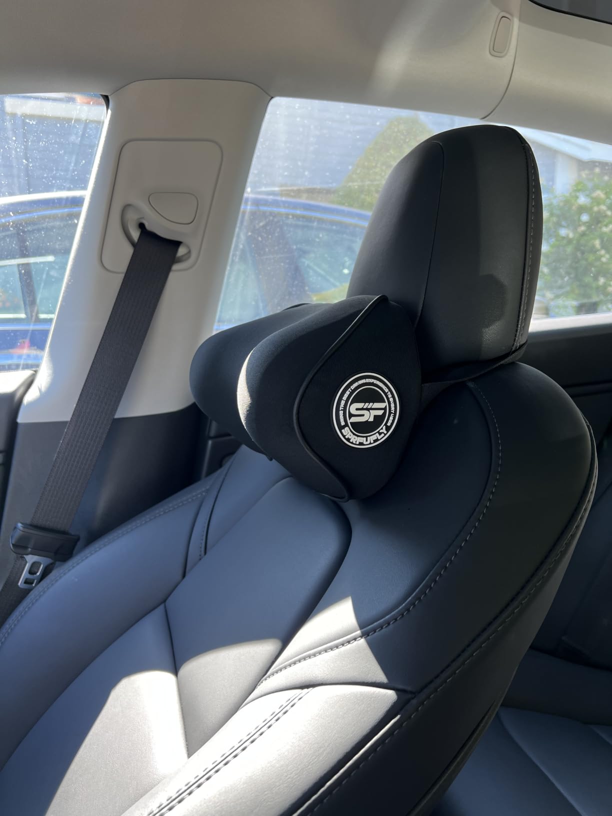 2 Pack - Car Headrest Pillow for Neck Support, 100% Memory Foam Car Pillow | Car Neck Pillow with Sleep Mask - Universal Fit Head Rest Car Headrest for Pain Relief While Driving(Contains 2 Eye Masks) customer photo 2