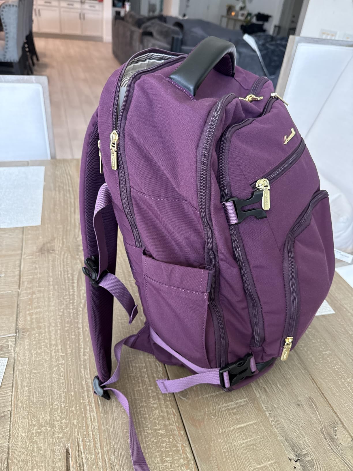 LOVEVOOK Carry On Travel Backpack for Women Men Flight Approved, 40L Personal Item Backpack for Airplanes, Business Weekender Overnight Daypack Fits 17 Inch Laptop, with 2 Packing Cubes, Black customer photo 1