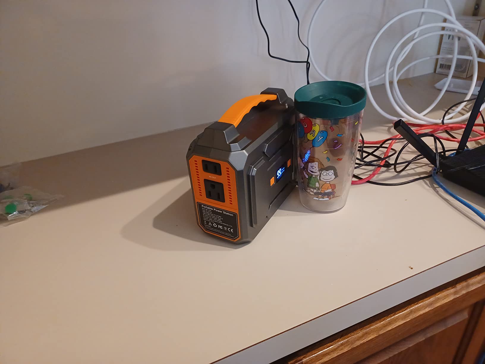 Portable Power Station 120W, 110V Power Bank with DC AC Outlet customer photo 2