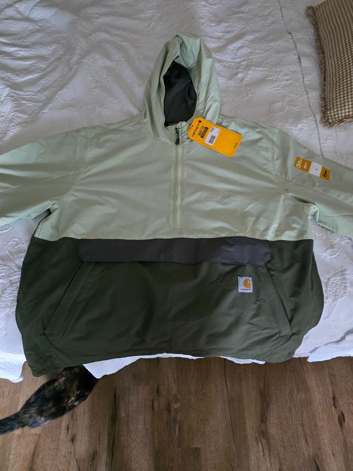 Carhartt Mens Rain Defender Loose Fit Lightweight Packable Anorak customer photo 2