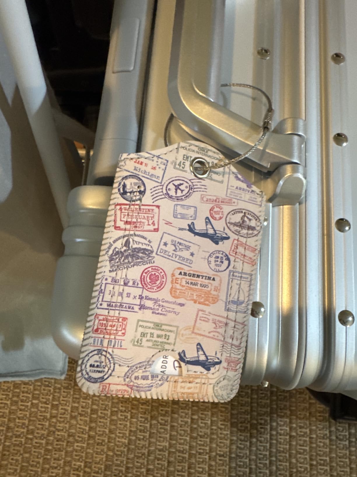Fintie Luggage Tags Privacy Cover ID Label for Travel Bag Suitcase customer photo 1