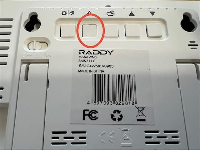 Raddy WM6 Wireless Weather Station, Rechargeable Battery, Black customer photo 2