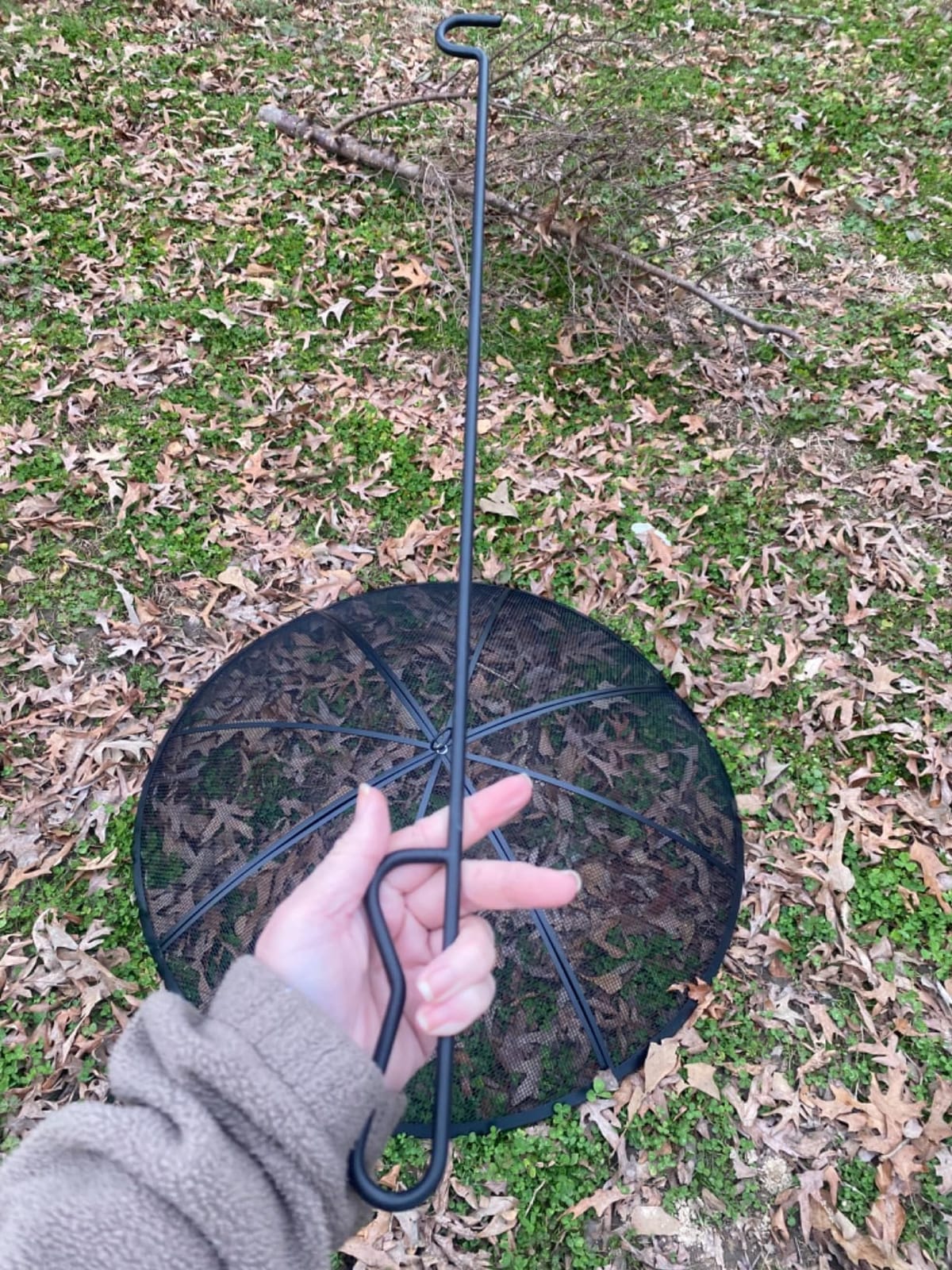 Fire Pit Spark Screen, Fire Pit Screen 36 Inch Round with Handle & Poker customer photo 1