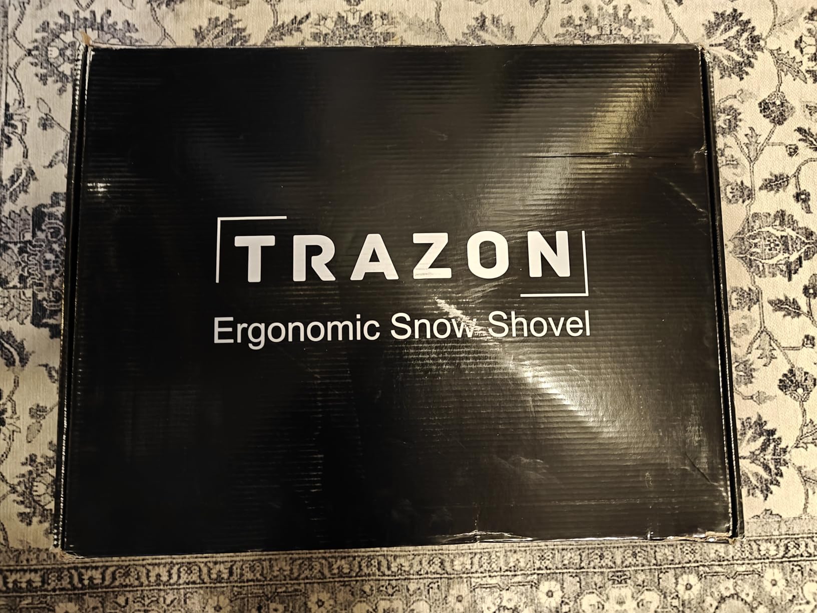 Snow Shovel Heavy Duty for Driveway with Ergonomic Handle to Use Without Backpain - 18 Inch Blade and 58 Inch Long Ergonomic Handle (Black) customer photo 1