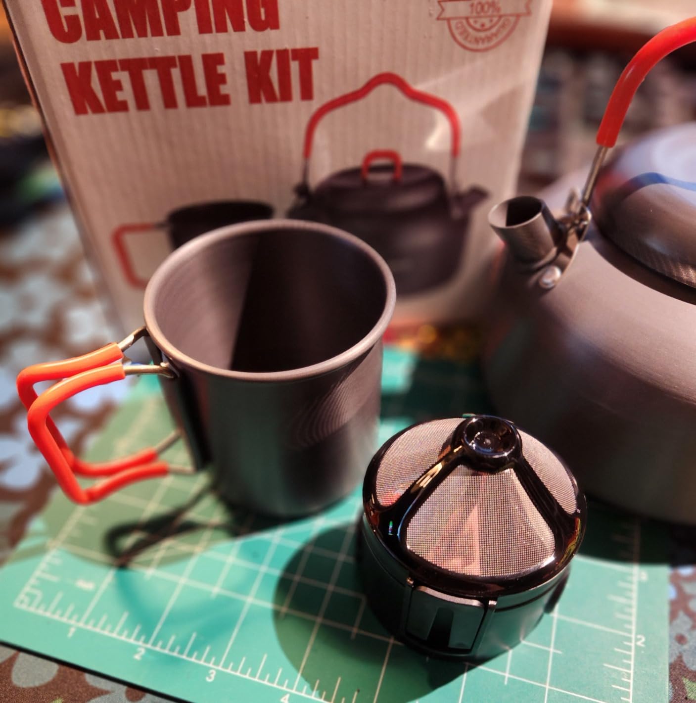 Odoland 1.2L Camping Coffee Pot Camp Coffee Makers, Mug and Coffee Filter customer photo 1