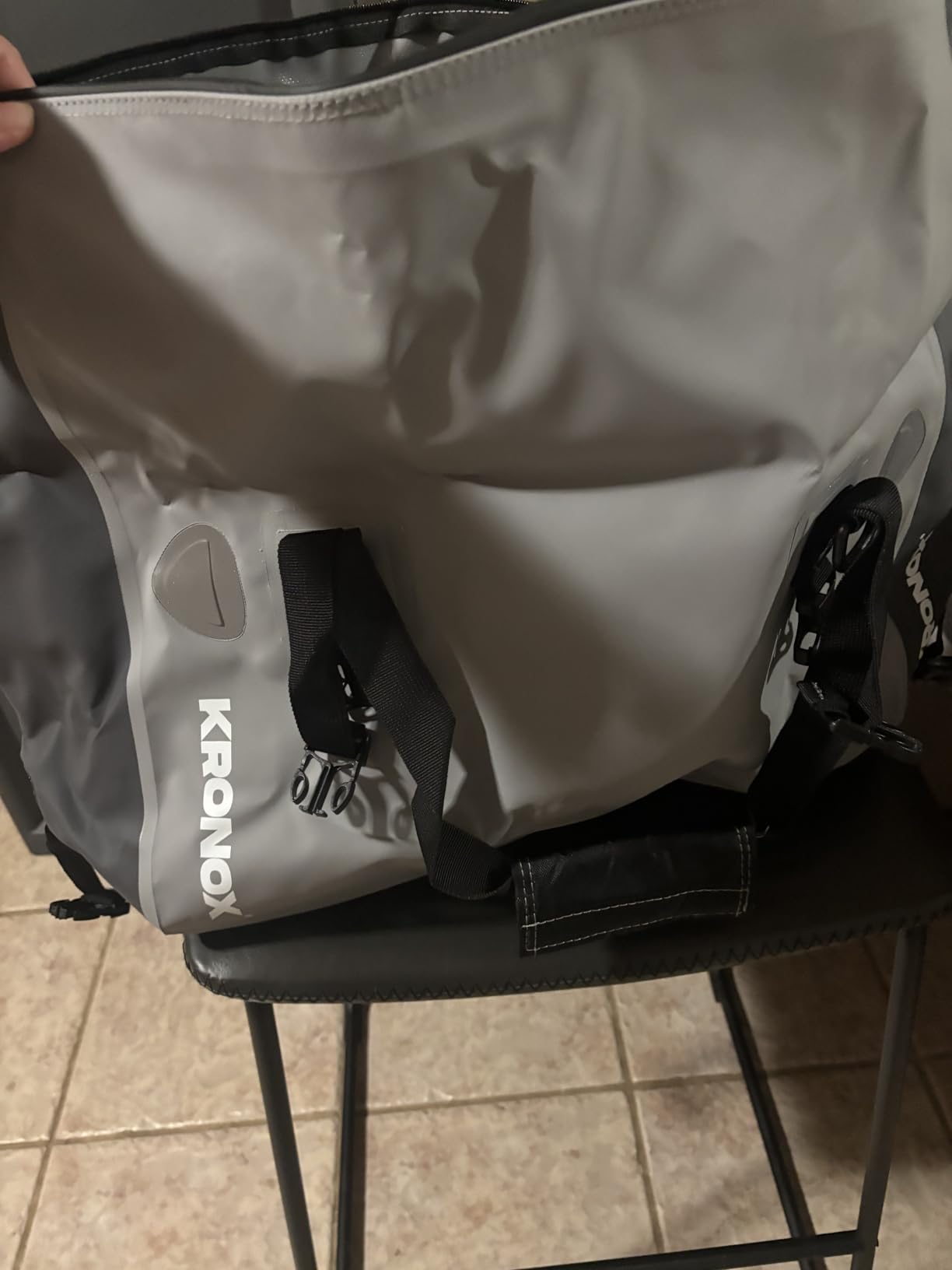 Kronox Waterproof Duffel Bag for Men & Women - Large Motorcycle Duffle Bag - Heavy Duty & Reflective - Large Dry Bag for Boating, ideal for Boat Gear customer photo 2