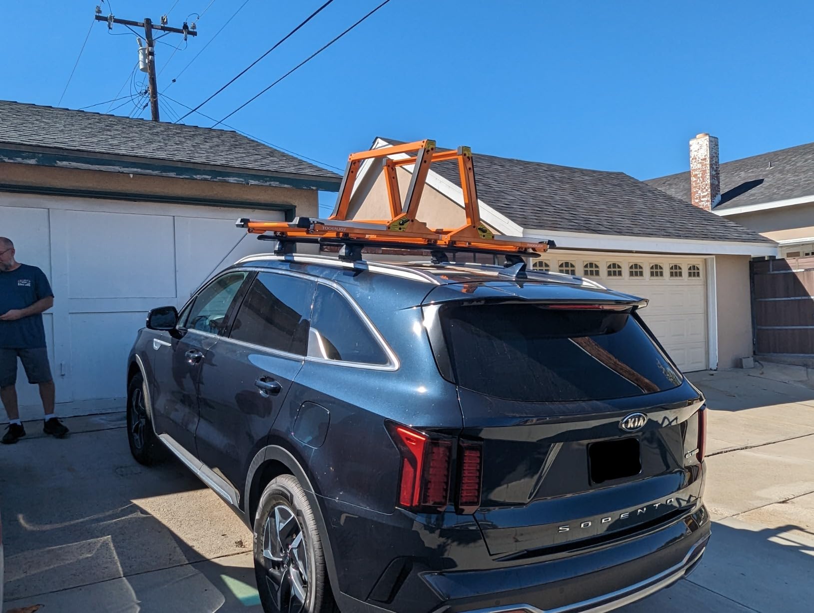 TOOENJOY Heavy-Duty Kayak Lift Assist Roof Rack, 100 LBS Capacity Kayak Canoe Rooftop Loader, Elevating Assist System for Easy Loading customer photo 1
