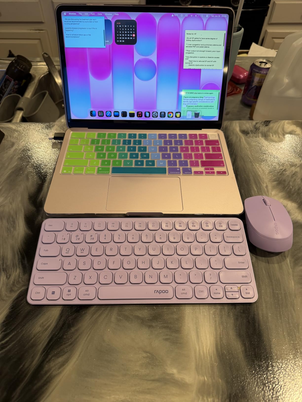 Rapoo 9010M Multi-Device Keyboard and Mouse Combo, 2.4GHz/Bluetooth 5.0/4.0 Wireless Keyboard & Mouse Set for Windows/Mac/Linux/Chrome, Support 4 Devices, Low-Profile Silent Click, Battery Powered customer photo 1