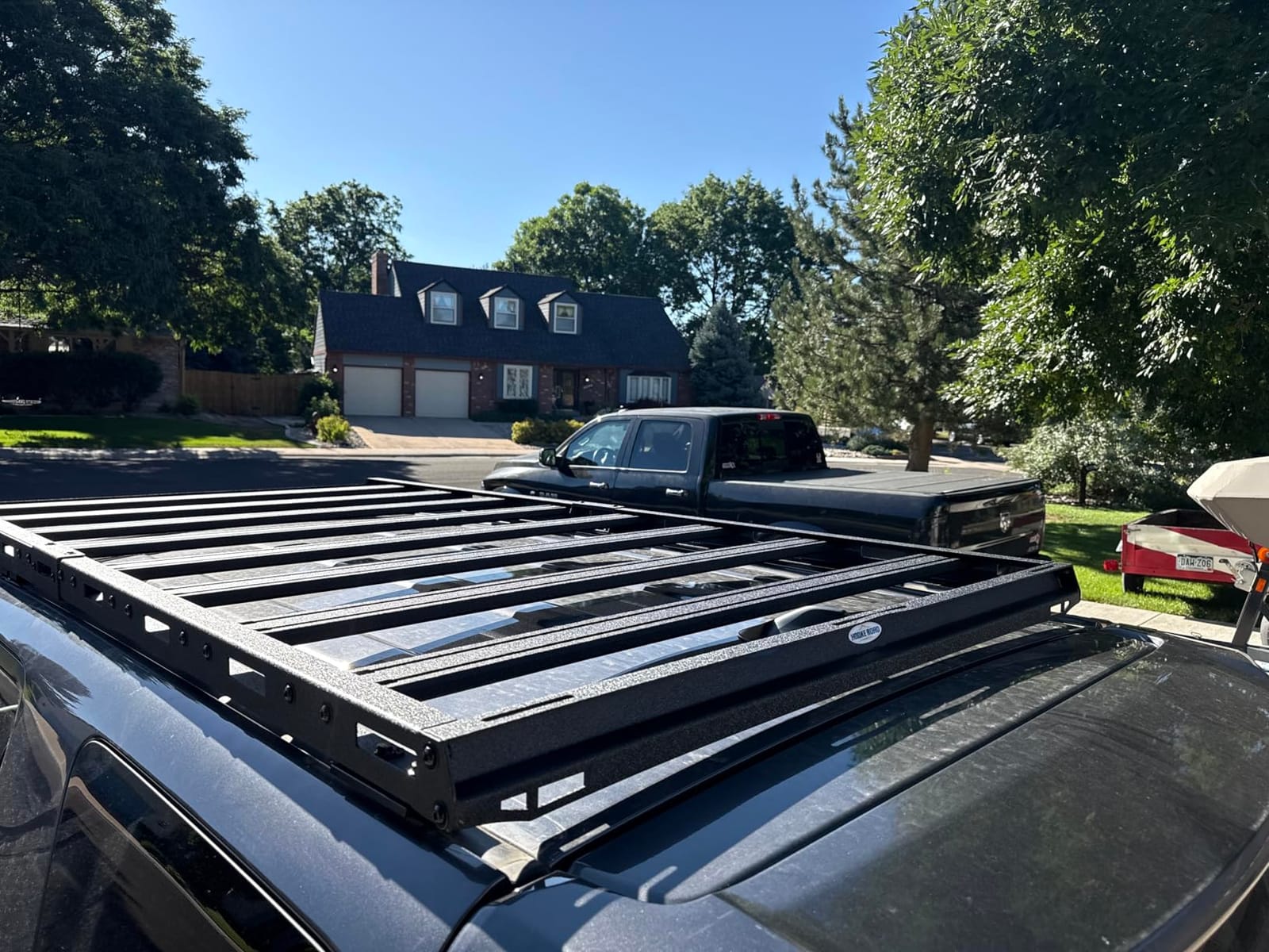 Hooke Road 4Runner Full-Length Roof Rack Aluminum Cross Bars Cargo Basket Carrier Rails for 2010-2024 Toyota 4Runner 5th Gen, Overland Roof Top Storage Rack customer photo 2