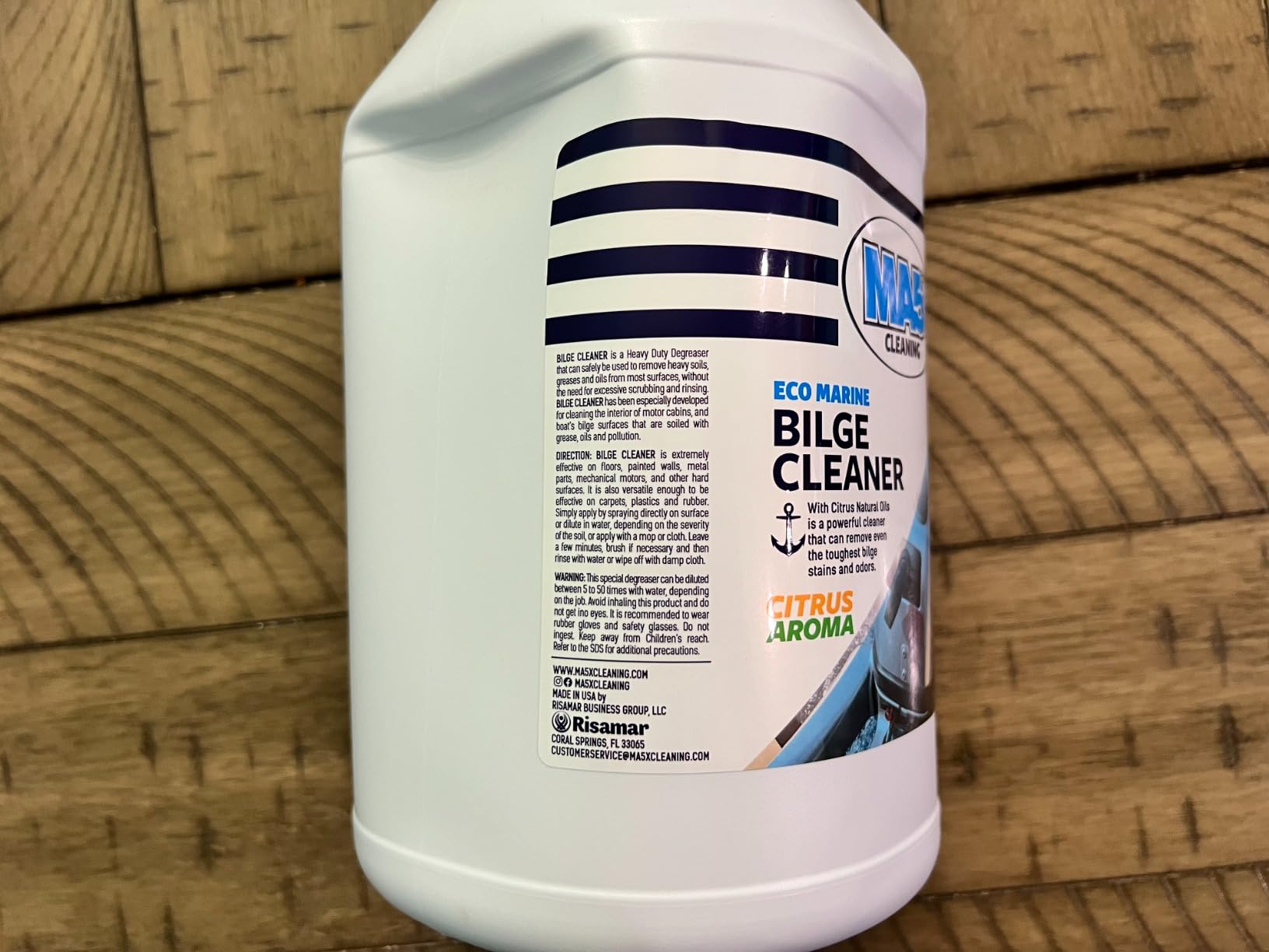 MA5x Eco-Marine Boat Bilge Cleaner | Heavy Duty Degreaser for Motor Cabins and Boat Bilge Surfaces | Fresh Citrus Aroma Clean Scent customer photo 2