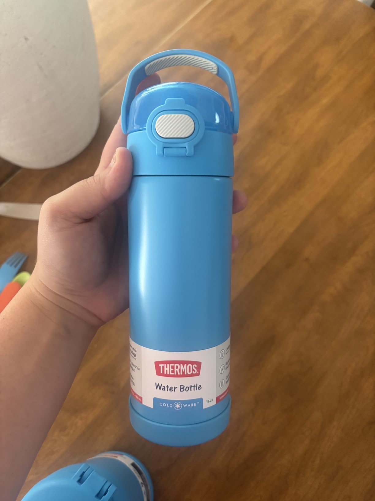 THERMOS FUNTAINER Water Bottle with Spout, 16oz, Neon Purple customer photo 2