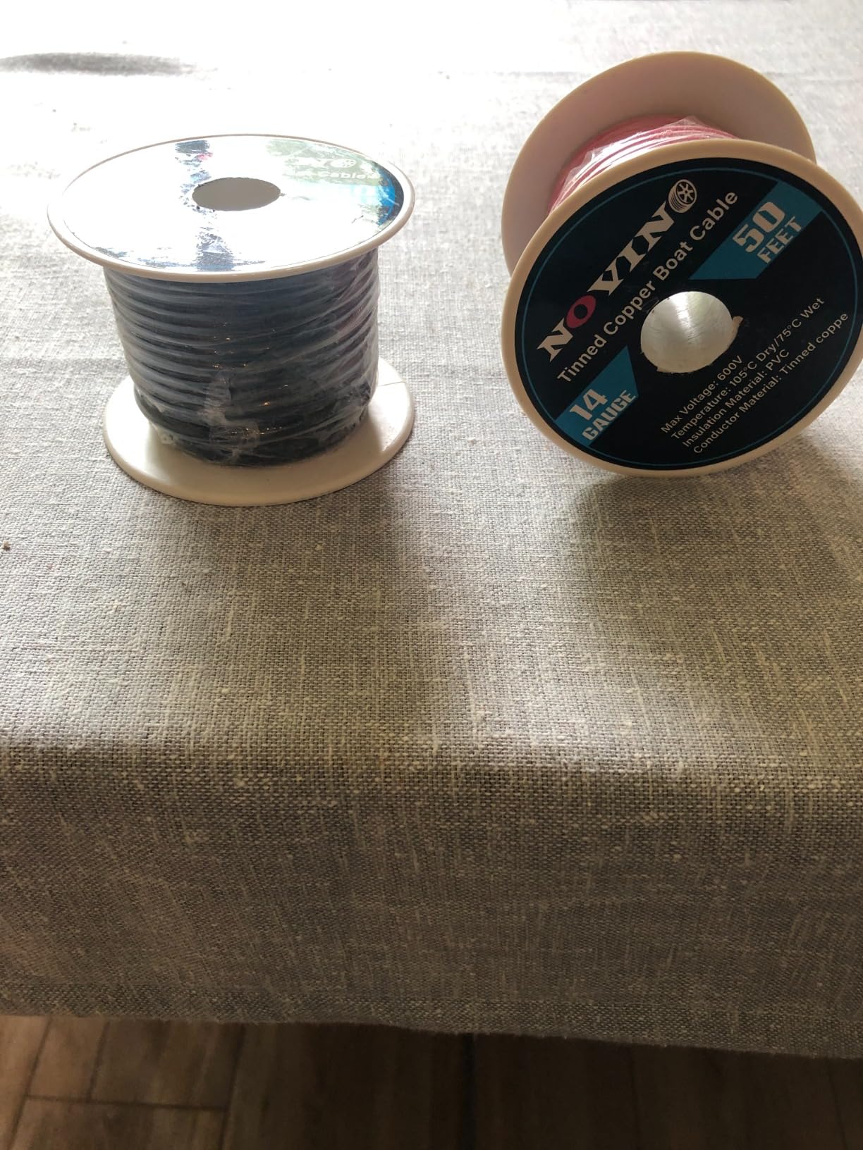 14 Gauge Marine Wire 14 AWG Marine Grade Wire, 14 Gauge 50FT Red & 50FT Black | Waterproof Oxygen-Free Tinned Copper Corrosion Resistant Flexible Electrical Cable for Automotive Boat Speaker RV Camper customer photo 2