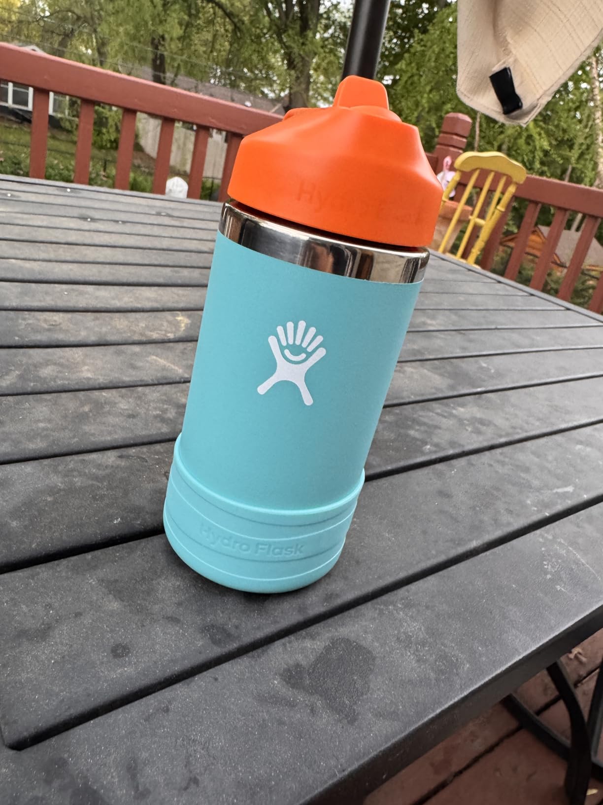 Hydro Flask Kids Water Bottle for School - Stainless Steel and Insulated with Straw Cap - 12 Oz in Anemone Purple customer photo 2