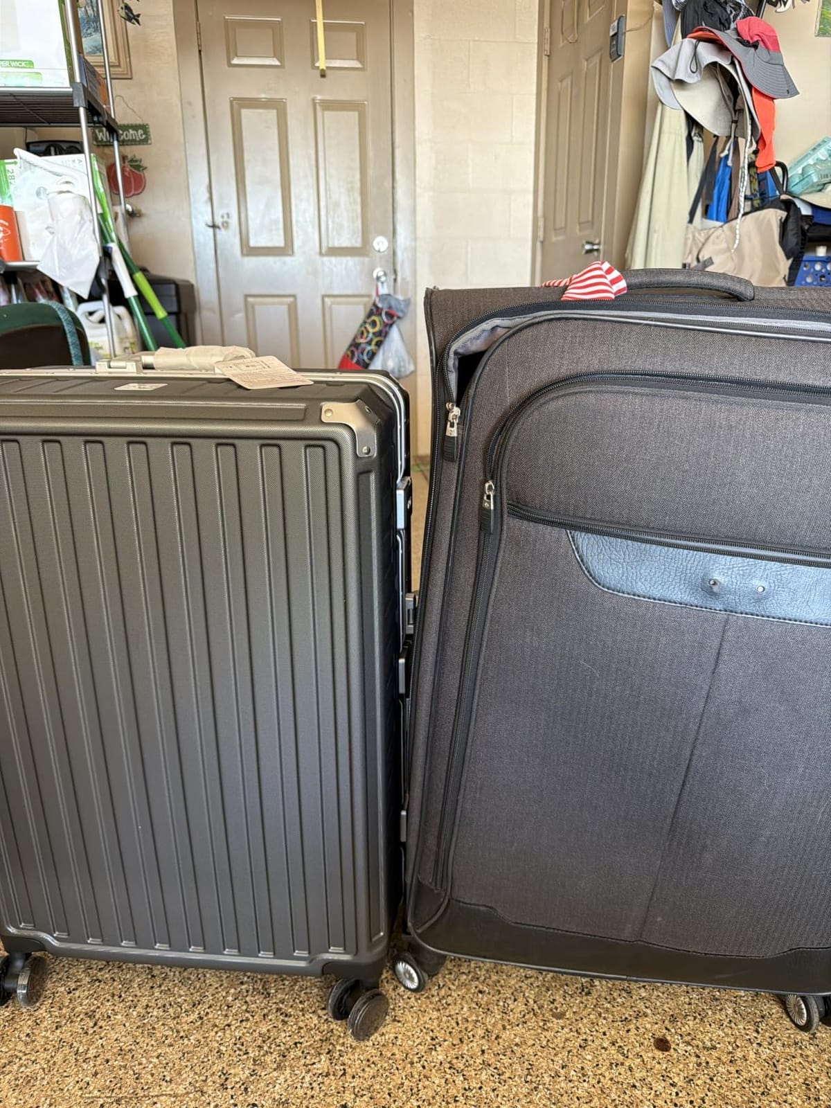 LUGGEX 28 Inch Zipperless Checked Luggage, Ocean Blue customer photo 2