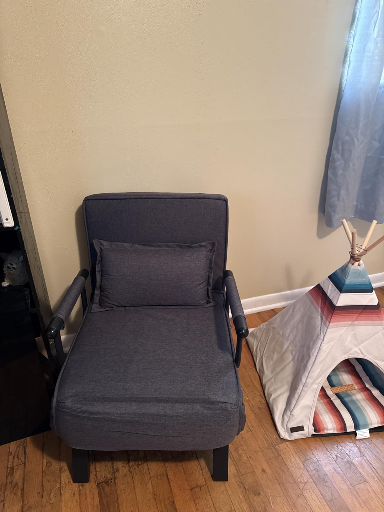 TYBOATLE Sleep Chair, Folding Sleeper Chairs for Adults (Dark Grey) customer photo 2