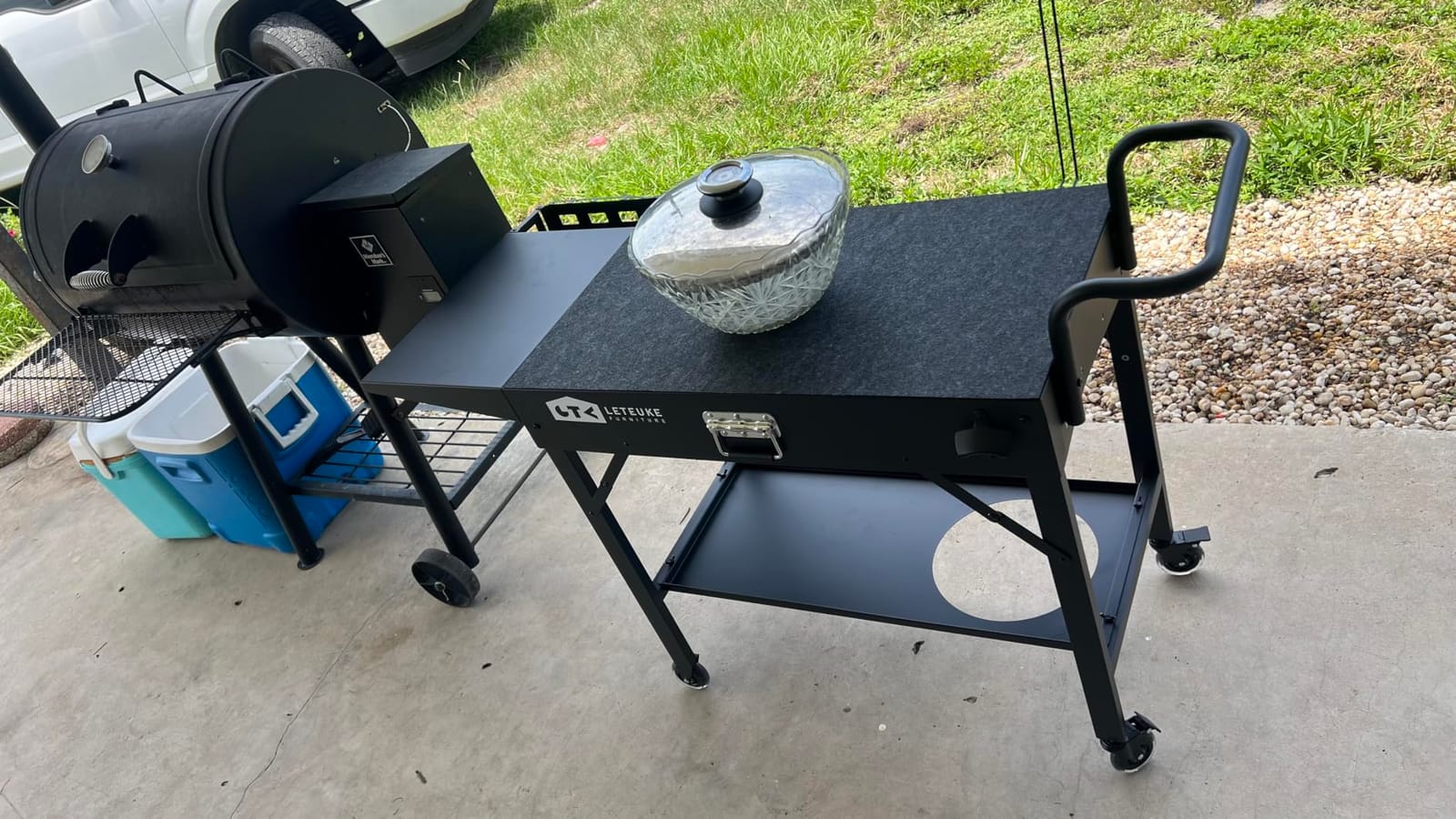 Leteuke Grill Cart for Blackstone Griddle, Portable Outdoor Grill Table customer photo 1