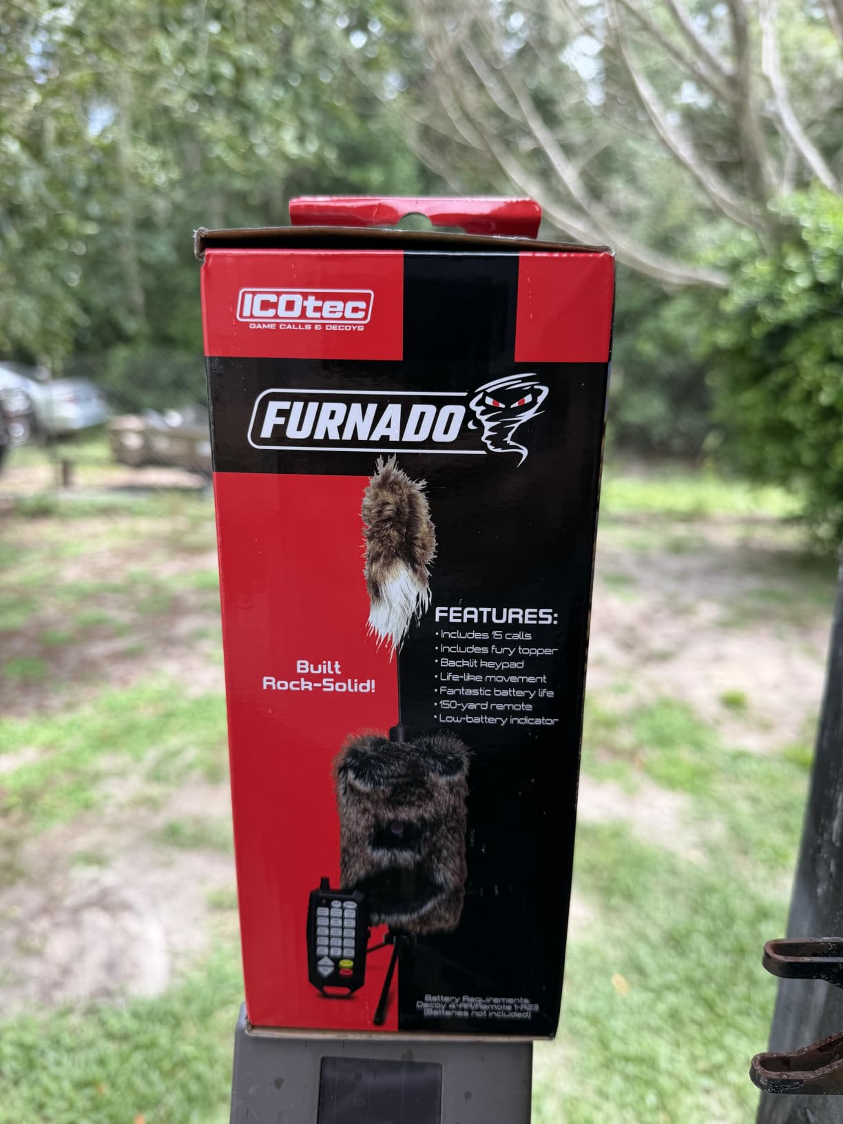 Icotec Furnado Predator Game Caller Decoy Combo - Designed for Coyote, Fox, Bobcat, Raccoon Hunting - 15 Sounds Included, 150 Yard Remote Range customer photo 2