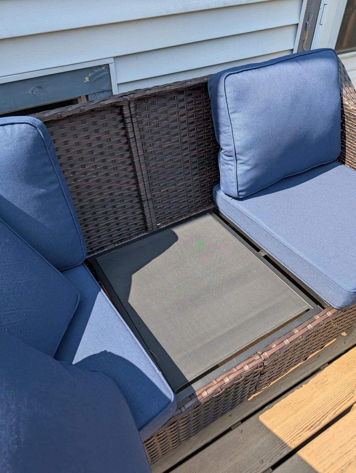 Luxury 3 Seater Outdoor Patio Couch with Handwoven PE Wicker customer photo 1