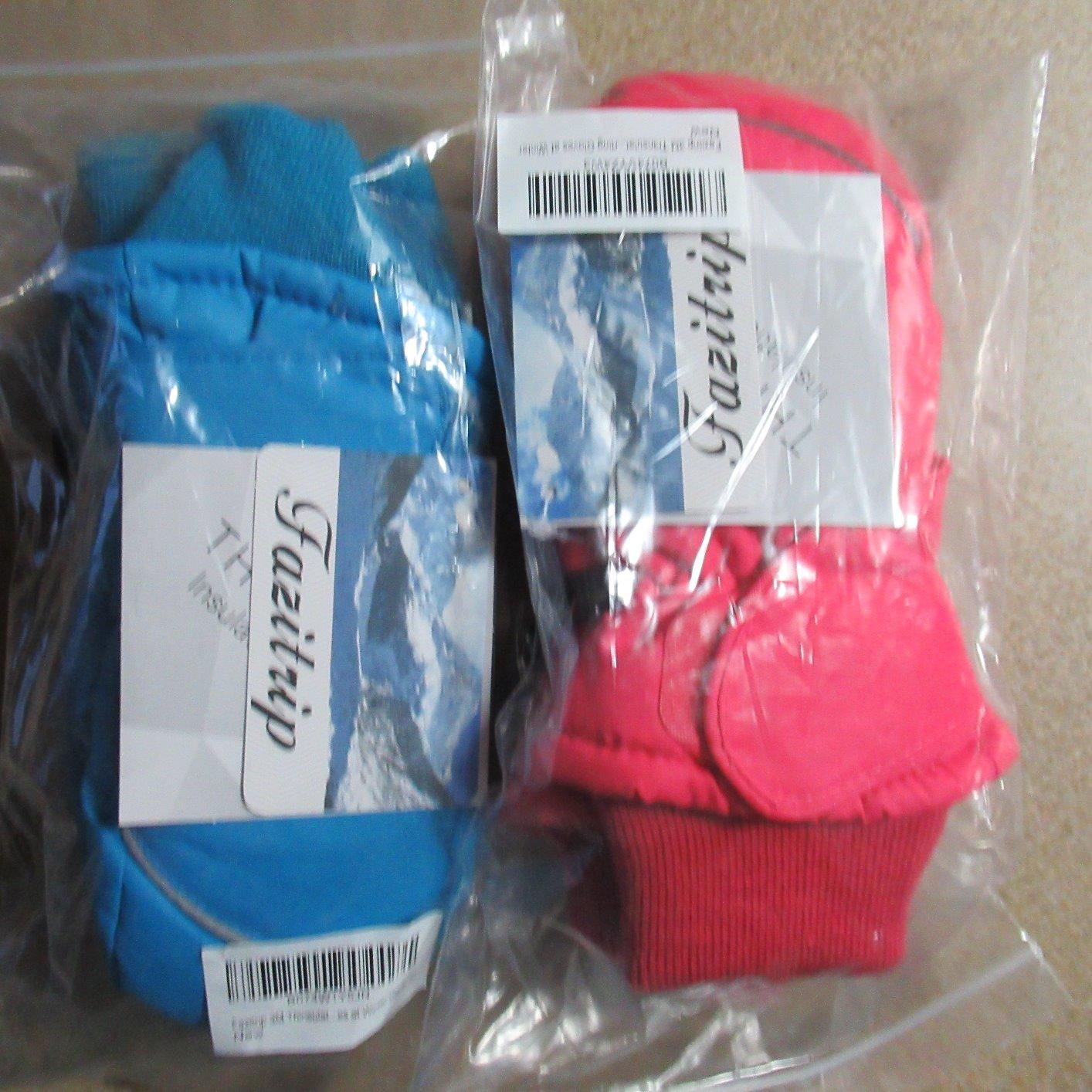 Andake Waterproof & Breathable Kids Snow Gloves, Toddler Winter Warm Ski Gloves for 2-14Y Boys Girls customer photo 2