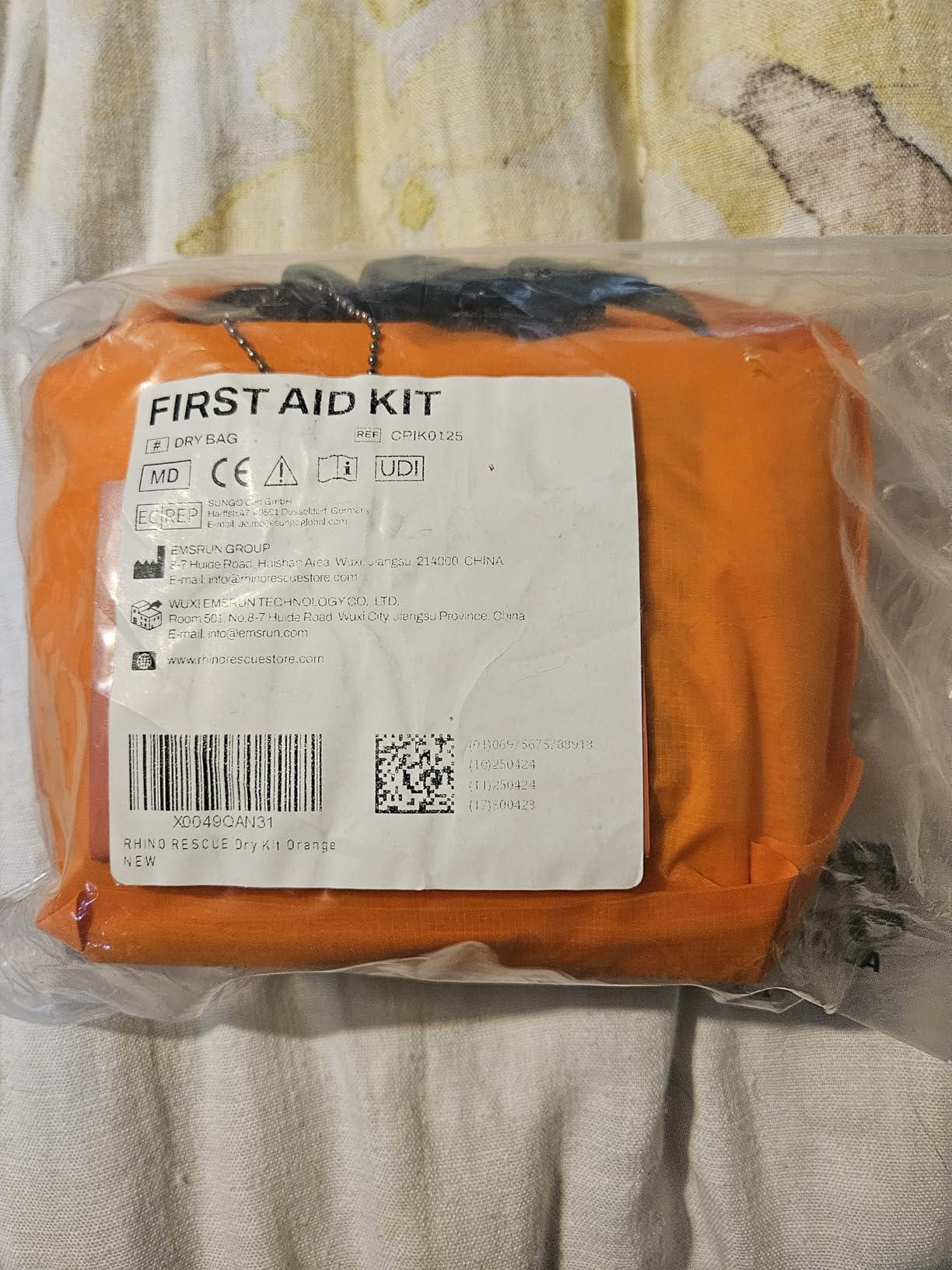 RHINO RESCUE Waterproof Boat First Aid Kit, Lightweight Dry Bag (Yellow) | Boat Accessories Emergency Marine Survival Supplies for Outdoor Kayak, Fishing, Floating, Swimming, Beach & Camping customer photo 2
