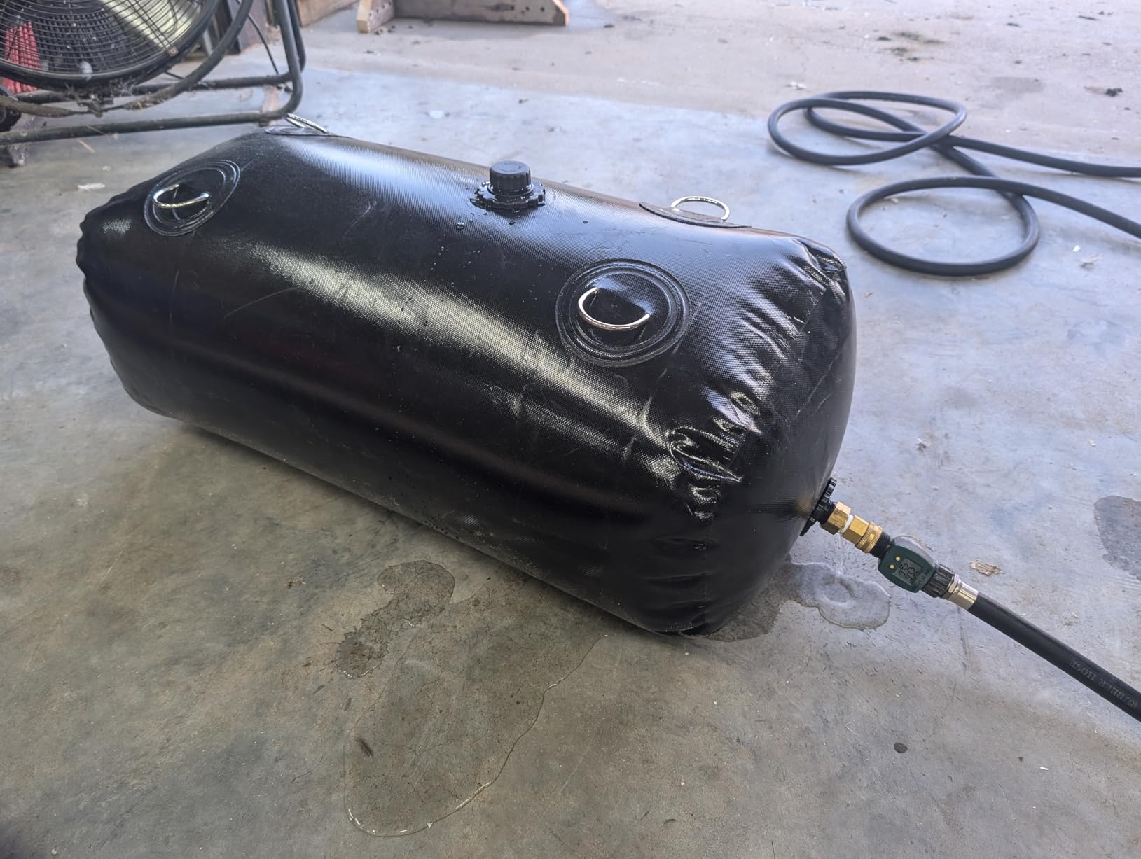 Water Tank, Water Storage Bladder, Portable Water Tank, Water Bladder Tank, Large Water Storage, Water Storage Containers for Camping, Garden, Emergency Water Storage Black customer photo 1