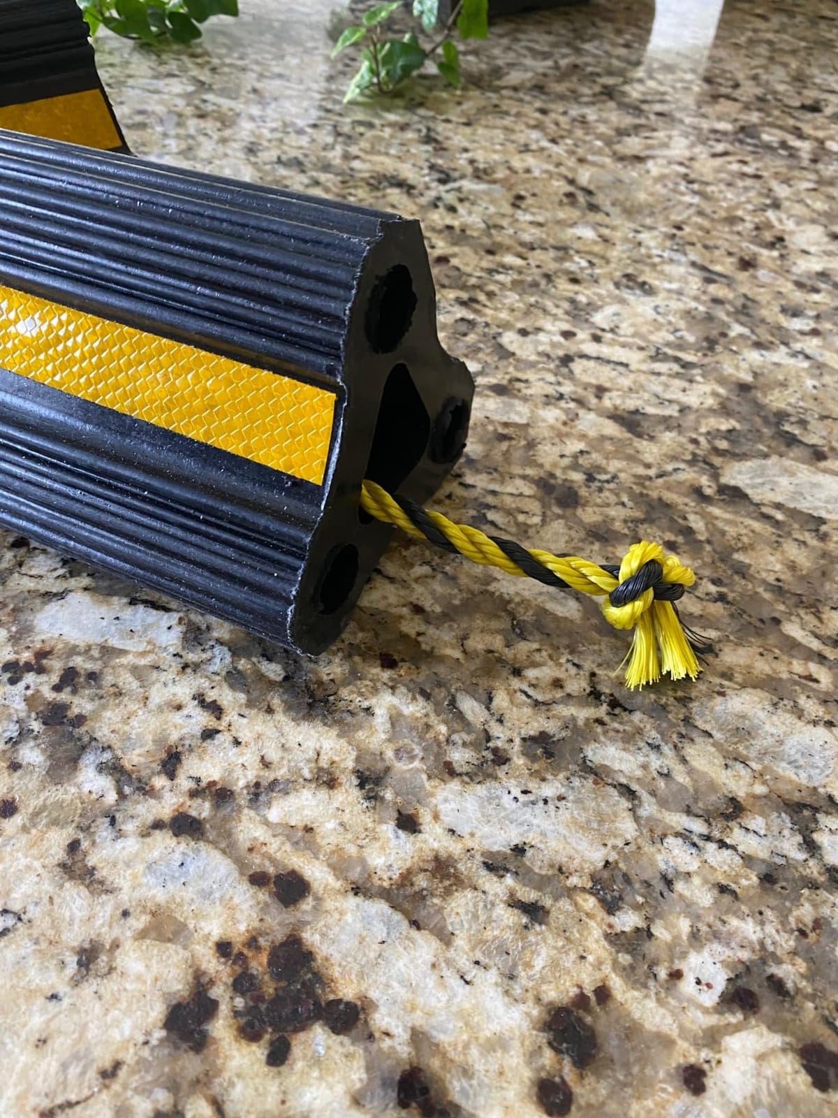 Wheel Chock for RV Trailer Camper Truck Car 2pair 4pack with Rope | Versatile Rubber Chocks Block Stopper for Tire with Reflective Strips, Utility Boat Travel Trailer Camper RV Accessories Must customer photo 2
