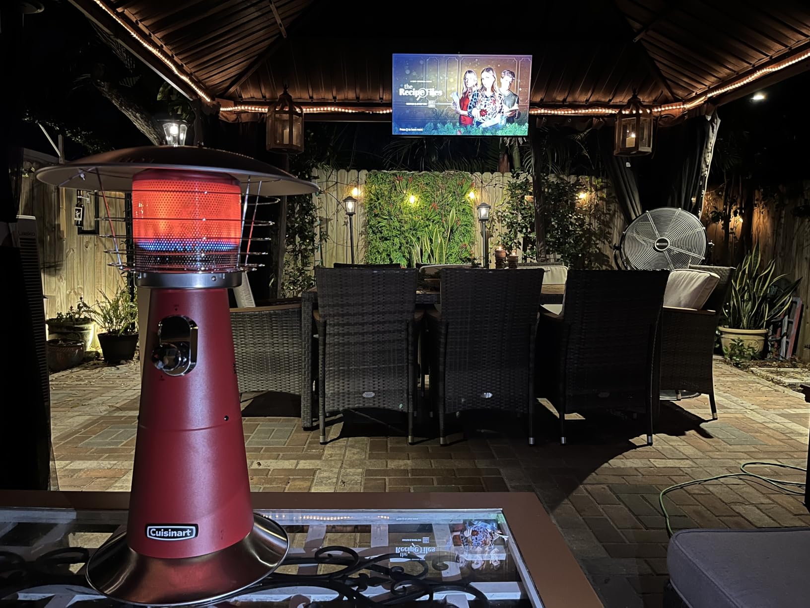 Cuisinart Tabletop Patio Heater, 11,000 BTU Outdoor Propane Heater with Anti-Tilt Safety Switch customer photo 1